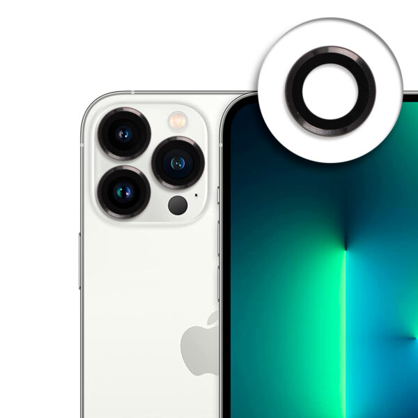 Protector de camara iphone 13 pro max negro